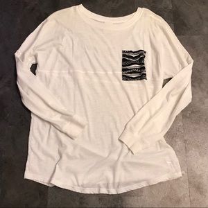 Long Sleeve Pink Shirt with Pocket